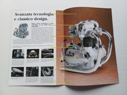 Kawasaki W 650 1999 depliant ITALIANO originale moto brochure