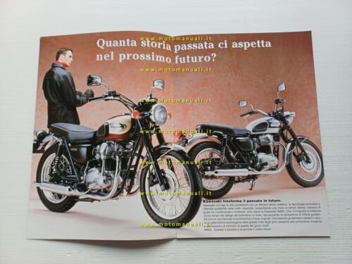 Kawasaki W 650 1999 depliant ITALIANO originale moto brochure