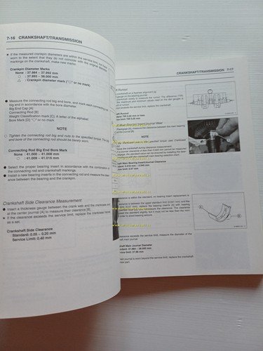 Kawasaki W 650 1999 manuale officina riparazione originale testo inglese