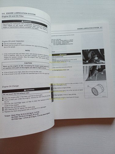 Kawasaki W 650 1999 manuale officina riparazione originale testo inglese