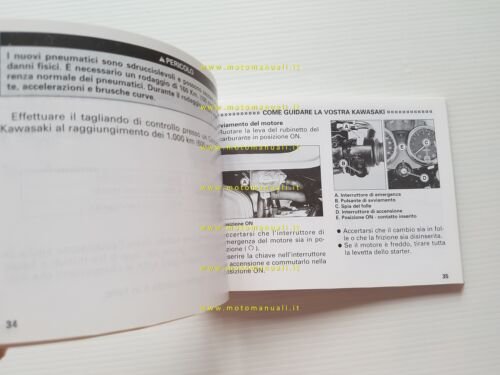 Kawasaki W 650 1999 manuale uso manutenzione libretto originale italiano
