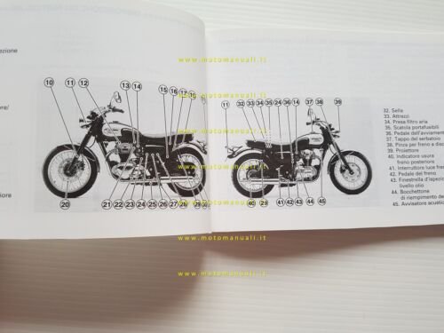 Kawasaki W 650 1999 manuale uso manutenzione libretto originale italiano