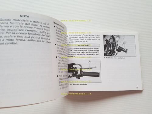 Kawasaki W 650 1999 manuale uso manutenzione libretto originale italiano