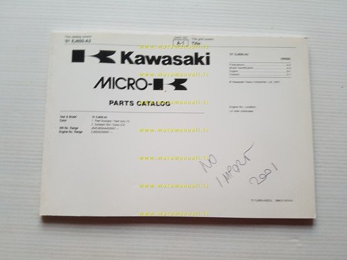 Kawasaki W 650 2001 (EJ650-A3) catalogo ricambi copia da microfiche …