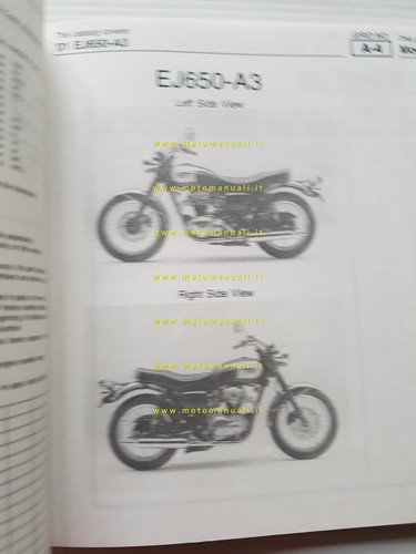 Kawasaki W 650 2001 (EJ650-A3) catalogo ricambi copia da microfiche …