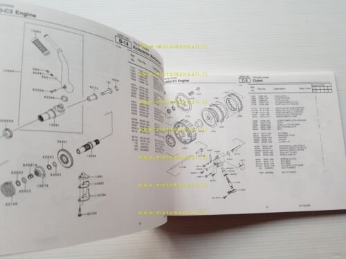 Kawasaki W 650 2001 (EJ650-C3) catalogo ricambi copia da microfiche …