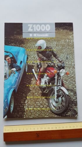 Kawasaki Z 1000 1977 depliant originale ITALIANO