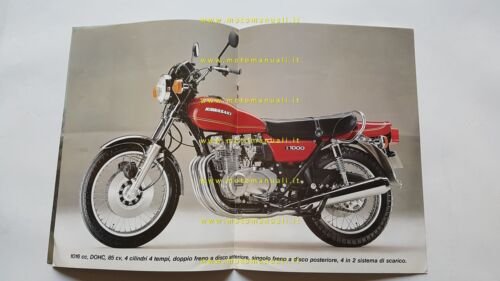Kawasaki Z 1000 1977 depliant originale ITALIANO