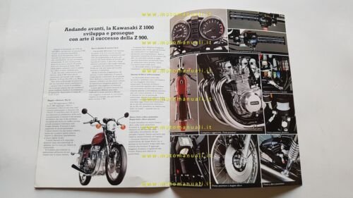 Kawasaki Z 1000 1977 depliant originale ITALIANO