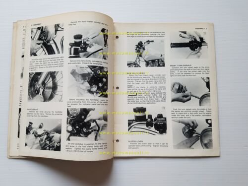Kawasaki Z 1000 A-1 1976 manuale assemblaggio INGLESE originale