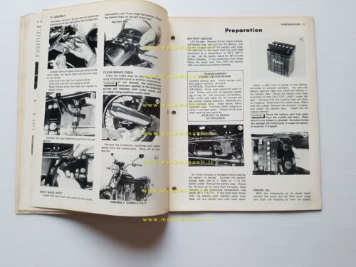 Kawasaki Z 1000 A-1 1976 manuale assemblaggio INGLESE originale