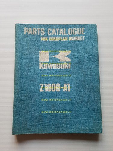 Kawasaki Z 1000-A1 1976 catalogo ricambi originale spare parts catalogue
