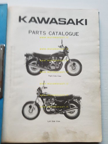 Kawasaki Z 1000-A1 1976 catalogo ricambi originale spare parts catalogue