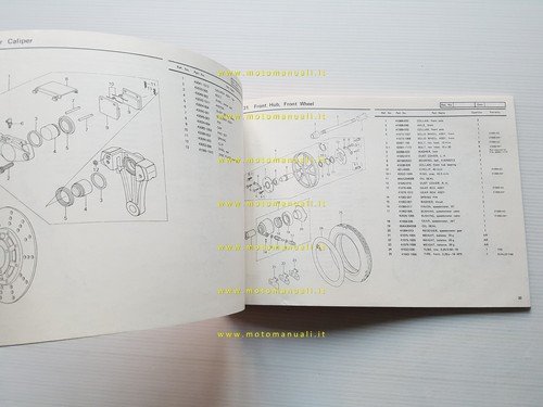 Kawasaki Z 1000 A3-A4 MK II 1979-80 catalogo ricambi originale …