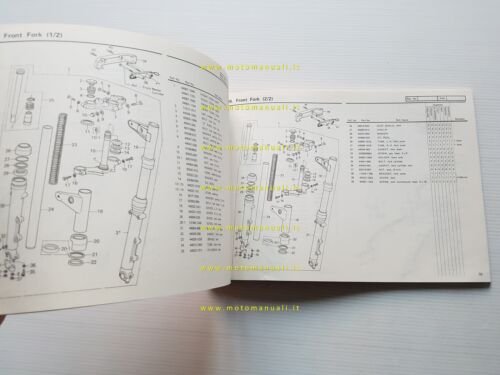 Kawasaki Z 1000 A3-A4 MK II 1979-80 catalogo ricambi originale …