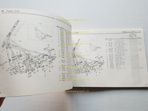 Kawasaki Z 1000 A3-A4 MK II 1979-80 catalogo ricambi originale …
