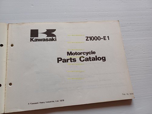 Kawasaki Z 1000 E (ST) E1 1979 catalogo ricambi originale …