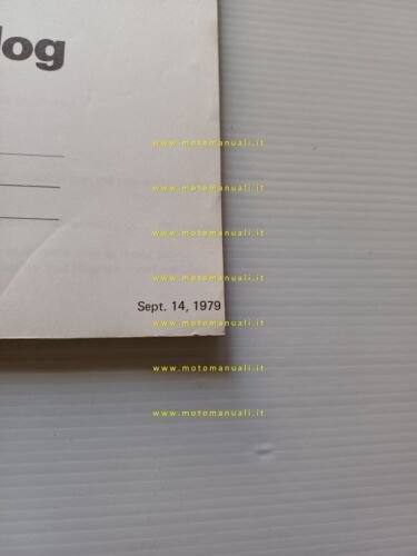 Kawasaki Z 1000 E1-E2 (ST) 1979 catalogo ricambi originale spare …