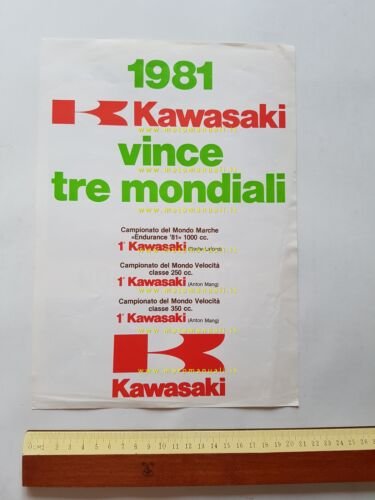 Kawasaki Z 1000 J 1981 depliant italiano originale