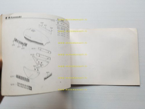 Kawasaki Z 1000 J1 1980-81 catalogo ricambi originale parts catalog