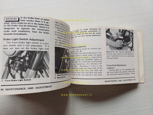 Kawasaki Z 1000 MKII 1979 manuale uso manutenzione libretto originale …