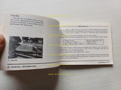 Kawasaki Z 1000 MKII 1979 manuale uso manutenzione libretto originale …