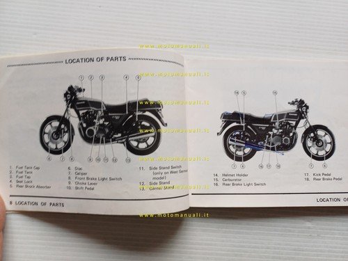 Kawasaki Z 1000 MKII 1979 manuale uso manutenzione libretto originale …