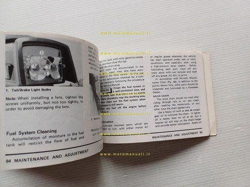 Kawasaki Z 1000 MKII 1979 manuale uso manutenzione libretto originale …