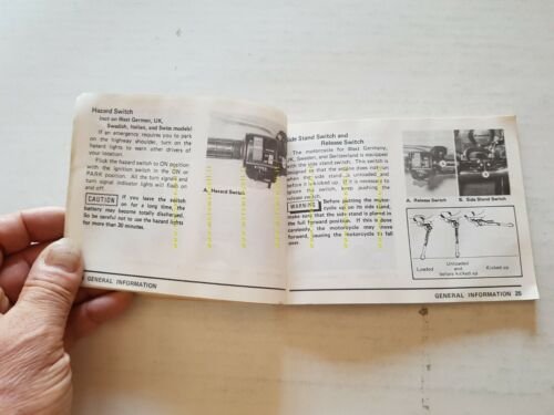 Kawasaki Z 1100 1980 manuale uso manutenzione originale inglese owner's …