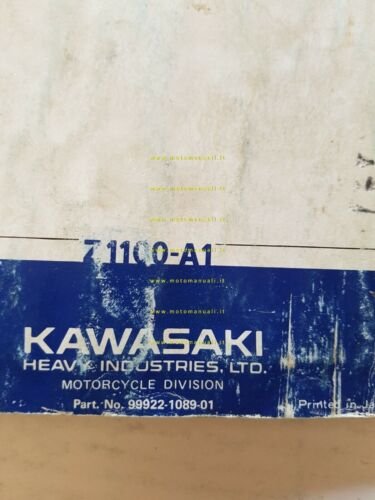 Kawasaki Z 1100 1980 manuale uso manutenzione originale inglese owner's …