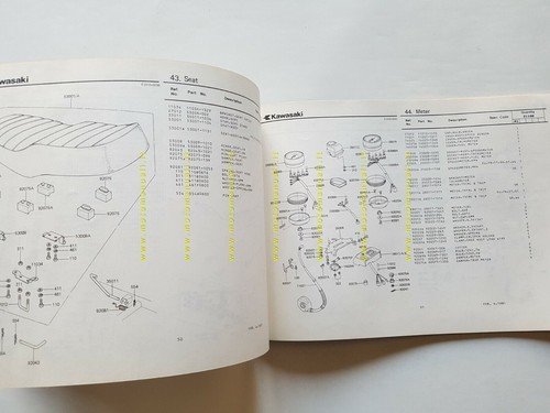 Kawasaki Z 1100 A1 1981 catalogo ricambi originale spare parts …