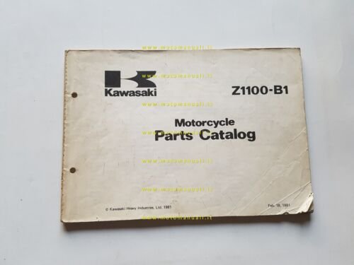Kawasaki Z 1100 B1 1981 catalogo ricambi originale spare parts …