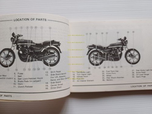 KAWASAKI Z 1100 GP 1981 manuale uso manutenzione libretto INGLESE …