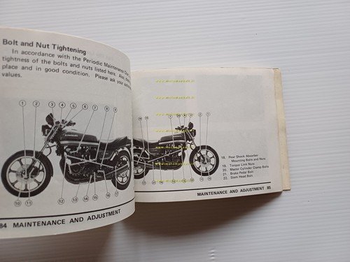 KAWASAKI Z 1100 GP 1981 manuale uso manutenzione libretto INGLESE …