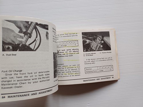 KAWASAKI Z 1100 GP 1981 manuale uso manutenzione libretto INGLESE …