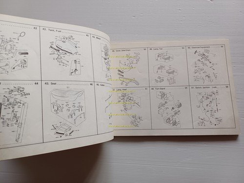 Kawasaki Z 1100 GP B1 1981 catalogo ricambi originale spare …