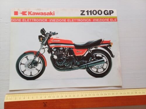 Kawasaki Z 1100 GP (GPz) 1981 depliant ITALIANO originale