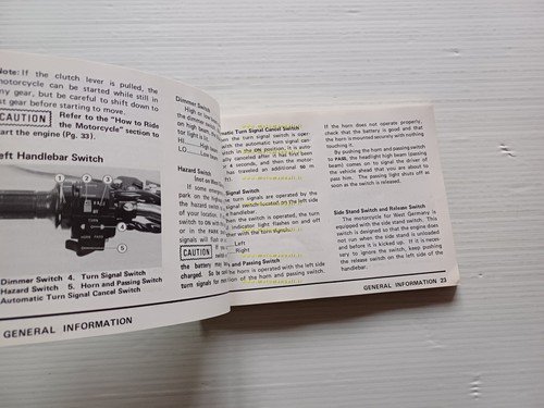 Kawasaki Z 1300 1979 manuale uso manutenzione libretto originale inglese