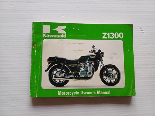 Kawasaki Z 1300 1979 manuale uso manutenzione libretto originale inglese