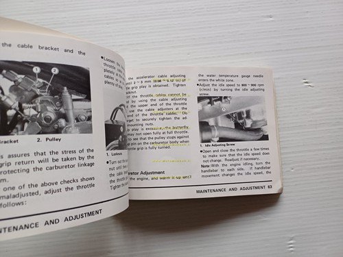 Kawasaki Z 1300 1979 manuale uso manutenzione libretto originale inglese