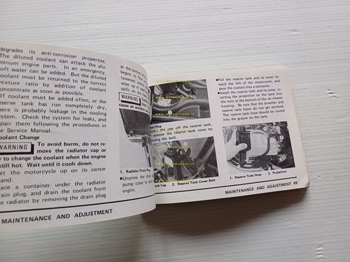 Kawasaki Z 1300 1979 manuale uso manutenzione libretto originale inglese