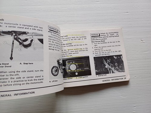 Kawasaki Z 1300 1979 manuale uso manutenzione libretto originale inglese