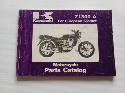 Kawasaki Z 1300 A1-A2-A3 1980-1 catalogo ricambi originale spare parts …