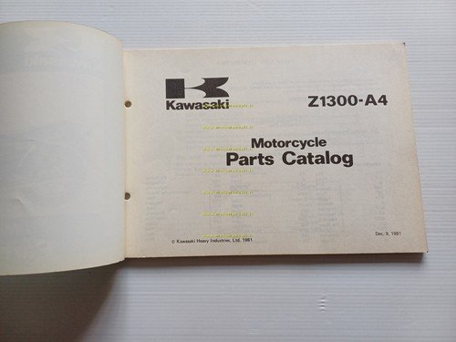 Kawasaki Z 1300 A4 1981-82 catalogo ricambi originale