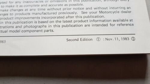 Kawasaki Z 1300 Vojager 1983-84 varianti manuale officina originale shop …