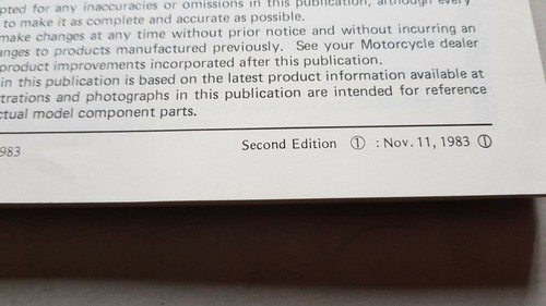 Kawasaki Z 1300 Vojager 1983-84 varianti manuale officina originale shop …