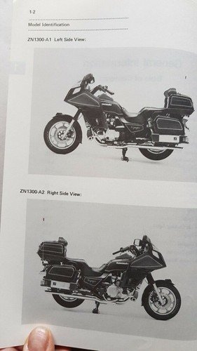 Kawasaki Z 1300 Vojager 1983-84 varianti manuale officina originale shop …