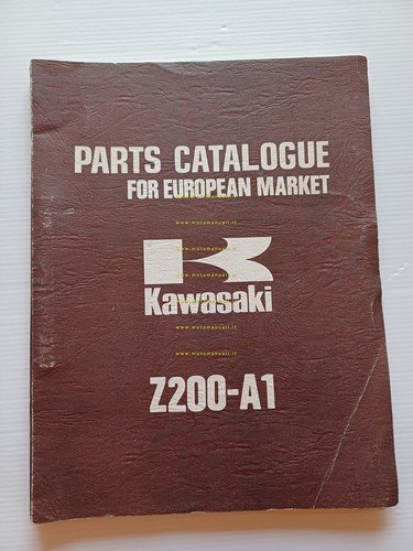 Kawasaki Z 200 A1 1977 catalogo ricambi originale