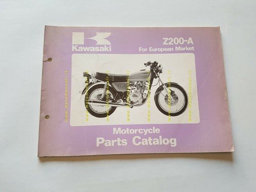 Kawasaki Z 200 A1-A2 1978 catalogo ricambi originale spare parts …