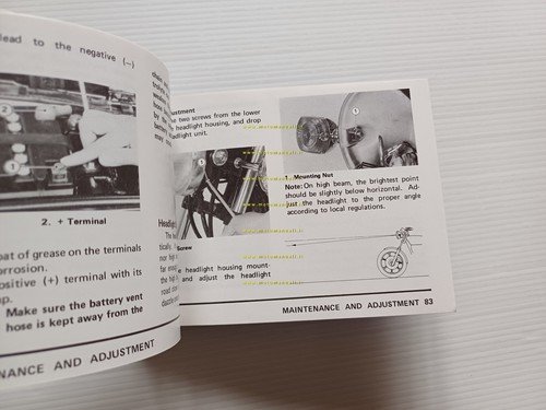 Kawasaki Z 250 1980 manuale uso manutenzione libretto inglese originale